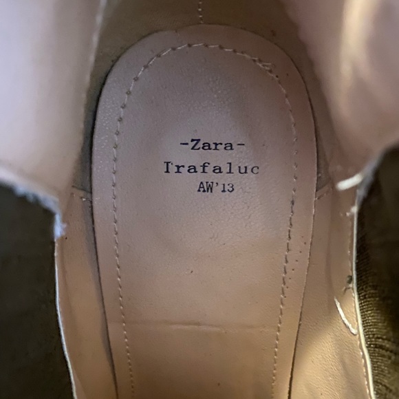 ZARA Green chunky high heels - Picture 3 of 3